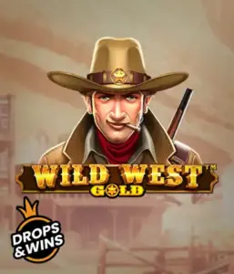  Графика игрового автомата "Wild West Gold" от Pragmatic Play, изображающее мужчину в шляпе шерифа с винтовкой. На заднем плане виднеется улица небольшого городка на Диком Западе. Отлично подойдёт для любителей жанра вестерн и вестерн-тематик. Этот слот гарантирует захватывающие приключения и возможность выигрышей.